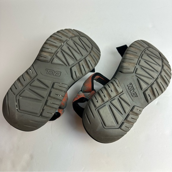 Teva Men's Hiking Sandals Size 8 Shoes Orange Blue Adjustable Outdoor Water Shoe - Picture 6 of 9